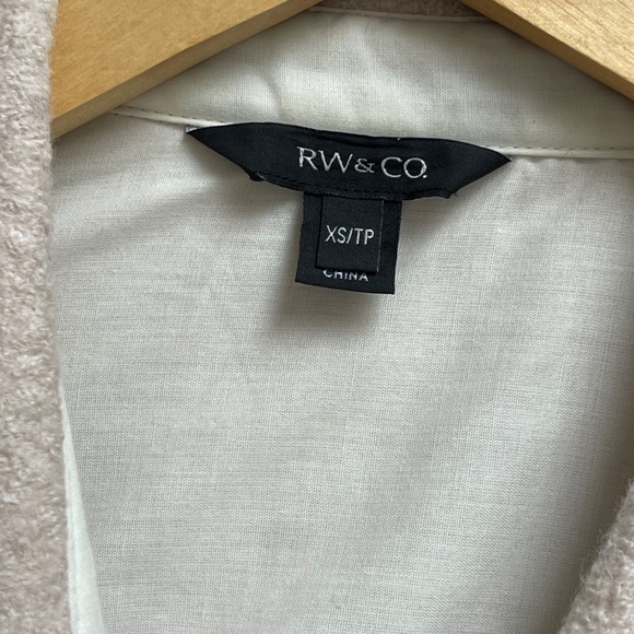 Rw&co cream wool lightweight Shacket Jacket - Picture 3 of 4